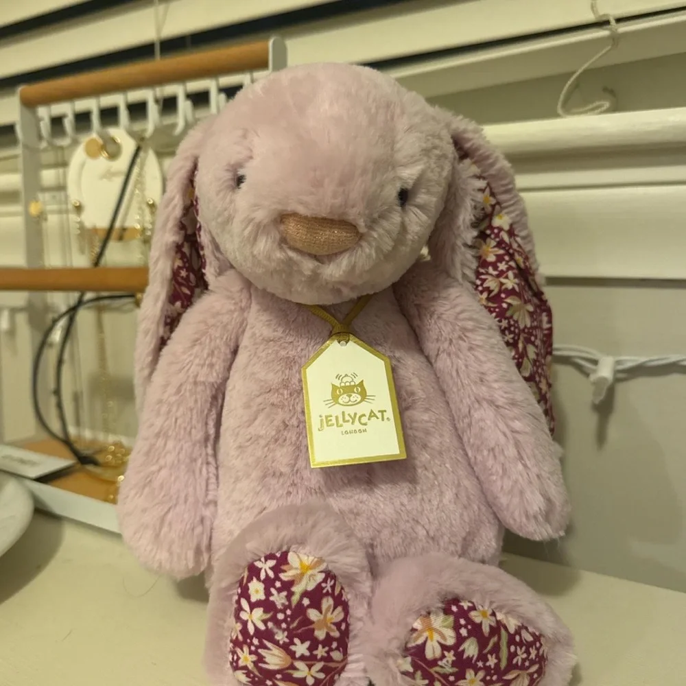 NWT Authentic Jellycat Thistlepop Blossom Luxe Bunny - Picture 4 of 5